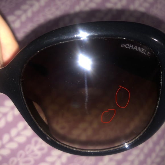 Chanel Black Oval Sunglasses - Picture 9 of 9
